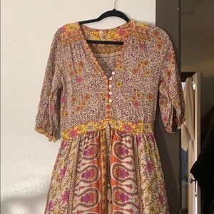 Beautiful floral, cotton maxi dress